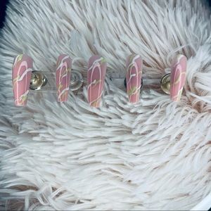 Tapered Square Set with Nail Art